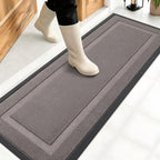 OLANLY Front Door Mat Outside 47x17, All-Season Heavy-Duty Rubber Doormat by OLANLY