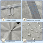 6 Pack Heavy Duty Waterproof Moving Bags, Foldable Totes - Image 4