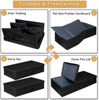 punemi 6 in Tall Under Bed Storage Containers with Lid, 2Pack, Black - Image 4