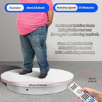 23.6In Remote Large Motorized electric turntable Rotating platform Photography Turntable Motorized lazy susan Base giratoria para for Photography,3D Scanner,Heavy duty display(Load Range:220~500lbs) - Image 7