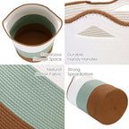 Sea Team Large Woven Cotton Rope Laundry Basket with Handles, 20 x 14 in - Image 5