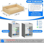 WelFurGeer Soft Close Pull Out Drawers for Kitchen Cabinets, 29" W x 21" D Pull Out Cabinet Organizer, Premium Birchwood Pull-Out Cabinet Drawers, Heavy-Duty Cabinet Organizer for Home & Kitchen - Image 5