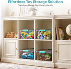 Vtopmart 4 Pack 12 Qt Clear Craft Storage Bins with Lids and Latches - Image 6