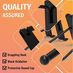 HUHOLE 32 Pack 6 Inch Black Gridwall Hooks for 3 × 3 Wire Grid Panel - Image 3
