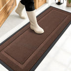 OLANLY Front Door Mat Outside 47x17, All-Season Heavy-Duty Rubber Doormat by OLANLY