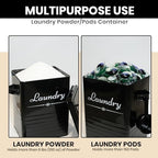 Farmhouse Metal Laundry Detergent Pod Container With Dryer Sheet Holder - Image 5