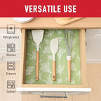 Cooyes Drawer & Shelf Liner for Kitchen Cabinets, Breathable Cloth Material, Machine Washable, Refrigerator Liners with Non-Slip Particles, Keep Produce Fresh Longer, 12 Pack, 12" * 24", Sage Green - Image 2