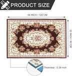 CHICHIC 48 x 32 Inch Coffee Indoor Door Mat for Home Entrance, Front Door Mat Indoor Inside Outdoor Outside Entryway Rugs Welcome Mat Anti-Slip Rubber Back Low Profile - Image 3