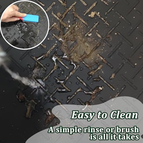 Rubber Boot Tray Shoes Tray for Entryway Multipurpose Boot Mat Trays with Raised Edge Indoor Outdoor Boots Mat for Shoes 27.5x16 Inches (2 Pack) - Image 4