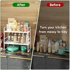 Expandable Kitchen Storage Shelves, 16.5"-27" L x 10.2" W - Image 5