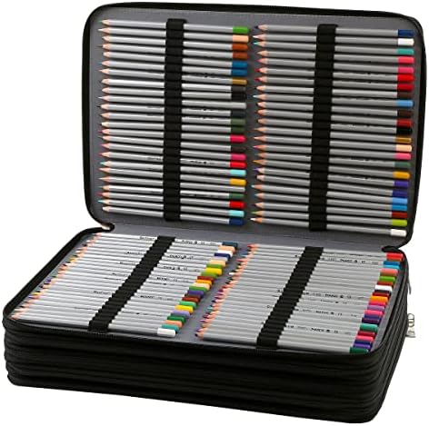 480 Individual-Slots Colored Pencil Case w/Handle & Shoulder Strap - Image 2