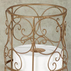 Aldabella Toilet Paper Storage Floor Stand, Satin Gold Powder Coat - Image 5
