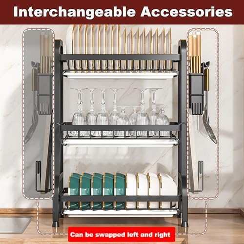 Dish Drying Rack,Dish Racks Drainer,Keep Kitchen Sink Shlef Organized - Image 6