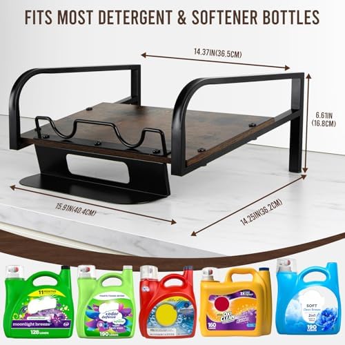 Laundry Detergent Holder Stand with Drip Tray, Liquid Detergent Riser - Image 5