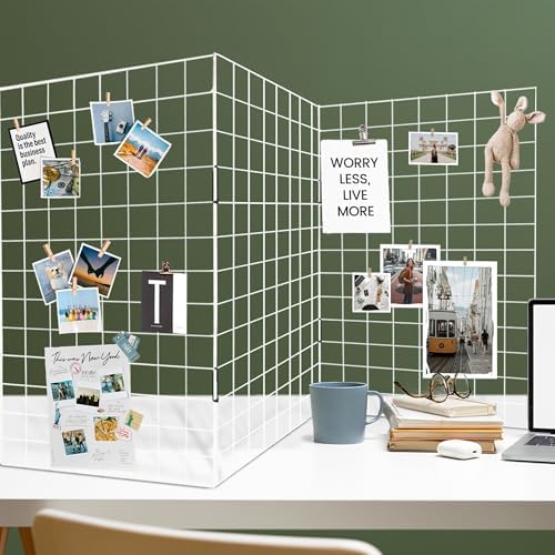 Grid Wall Panels 3 Pcs, Commercial Grade Gridwall Panels, Metal Grid Wall Panel Display Stand, You Can DIY 6 Pack 2'x3' or 3 Pack 2'x6', White - Image 7