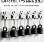 SKOLOO Coat Rack Wall Mount, Solid Wood Wall Mounted Coat Rack with Hooks, 24 Inch Wooden Coat Hooks for Wall, Rustic Entryway Hallway Organizer, Pre-Assembled, Weathered White, Pack of 2 - Image 6