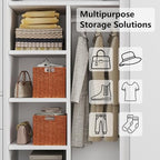 Vagusicc Wicker Storage Basket, Set of 2 Hand-Woven Paper Rope Wicker Baskets, Foldable Cube Storage Bins, 11 inch Storage Basket, Square Baskets for Organizing Shelves & Decor, Orange (11″×11″×11″) - Image 6