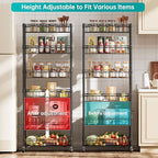 SINGAYE 6 Tier Shelf Wire Shelving Adjustable Storage Shelves Basket Rack - Image 3