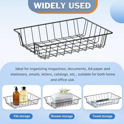 A4 Letter Magazine Desk File Storage Tray Organizer Bin (4) - Image 4