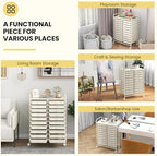 COSTWAY 20-Drawer Rolling Storage Cart, Utility Storage Organizer Cart - Image 7