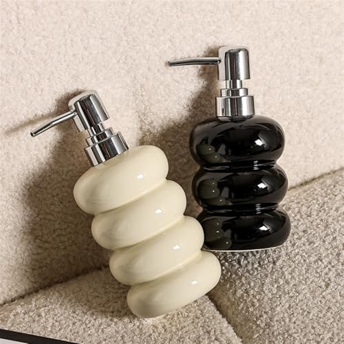 Soap Dispenser Creative Lotion Dispenser Bottle Detergent Body Wash Shampoo Laundry Detergent Hand Soap Press Empty Bottle Bathroom Soap Dispenser(Silver,7.3 * 3.5 * 3.5in) - Image 4