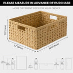 GRANNY SAYS Extra Large Wicker Baskets with Handles, Woven Baskets, 1-Pack - Image 5
