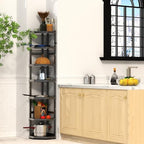 7-Tier Multifunctional Adjustable Pan & Pot Rack for Kitchen, Pan Organizer, Pot Organizer Organization & Storage, Pot Lid Organizer (Corner 7-tier wall mount) - Image 2