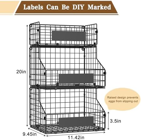 Egg Holder Countertop with DIY Nameplate for Egg Storage, Egg Container - Image 3