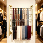 5 Layer Wall Scarf Display Tie Rack Ribbon Organizer Wrapping Paper Holder - Image 4