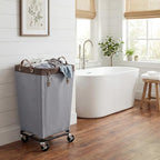 StorageWorks 160L Laundry Basket with Wheels, Rolling Hampers for Clothing - Image 6