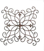 Yamfurga Antique Scrolled Wall Art Decor, Metal Wall Decoration, Wall Sculpture, 22" x 22" Inches by Yamfurga