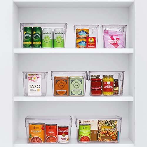 Sorbus Fridge Organizers and Storage, Clear Plastic Bins (Small, 8 Pack) - Image 5