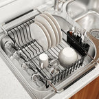 MAJALiS Expandable Dish Drying Rack Over Sink with Anti-Slip Grip by MAJALiS