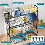 HOWDIA 3-Tier Over The Sink Dish Drying Rack,Stainless Steel Dish Rack - Image 5