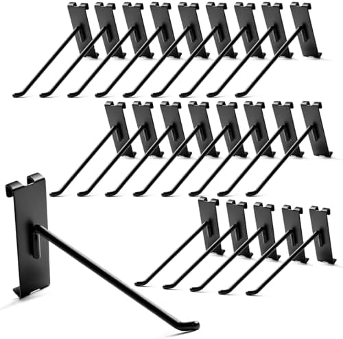 Gridwall Hooks 8 Inch, 60 Pack Metal Display Hooks for Grid Wall by YGPHO