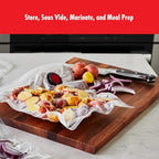 Zwilling Fresh & Save 30-Pc Vacuum Sealer Bags, Sous Vide Bags, Meal Prep - Image 3