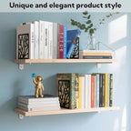 20 Pieces Book Ends for Shelves Heavy Duty Bookends Non-Skid Metal Book Holders Black Tree Design Modern Bookends for Shelves Office Home Decorative Book Stopper for Books CD(10 Pair) - Image 7