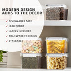 8pc 3.2L Airtight Canisters with Lids, Kitchen Dry Pantry Storage - Image 5