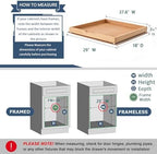 Pull Out Cabinet Drawers - 6x2 Size Options (12-23'W,18-21'D), Pre-Assembled with Soft Close Slides, Solid Beechwood, Easy Installation(29'W x 18'D) - Image 2