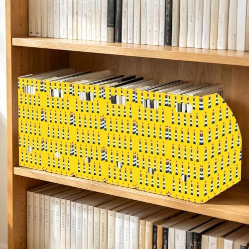 Emelivor Lighthouse Desk File Organizer Document Holder Racks for Student - Image 5
