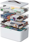 CTIME 4-Tier Medicine Organizer - Portable Medicine Cabinet with Handle by CTIME