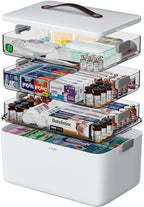CTIME 4-Tier Medicine Organizer - Portable Medicine Cabinet with Handle by CTIME