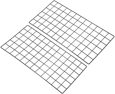 PATIKIL Wire Grid Panel Wall Grid Decorative Panels 24"x12" Black 2Pcs by PATIKIL