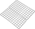 PATIKIL Wire Grid Panel Wall Grid Decorative Panels 24"x12" Black 2Pcs by PATIKIL