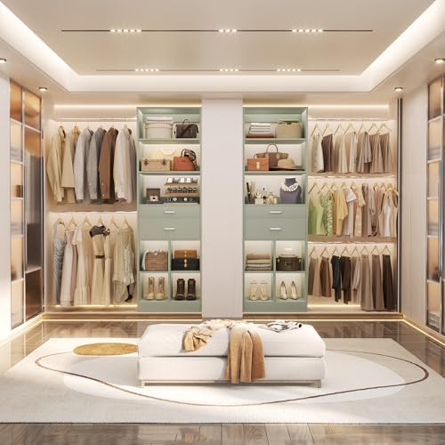 Besiost Closet System, Built in,Not Free Standing, Enclosed Storage Volume: 2.58 ft³, Crab Green - Image 2