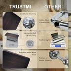 TRUSTMI Toilet Paper Holder with Shelf & Phone Stand, Oil Rubbed Bronze - Image 3