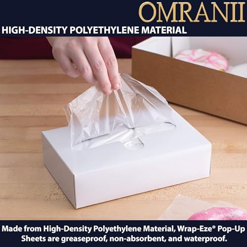 Wrap-Eze® HDPE Pop-Up Sheet 0.45Mil, 15" X 10.75" & 5000 Sheets | Greaseproof, Waterproof | 5000 Sheets/Case with 10 Pop-Up Dispenser Packs | Cost-Effective Pick-Up, Scale & Basket Liner Sheet - Image 3