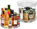 Sorbus Lazy Susan Organizer, Clear Turntable Organizer (Tall + 2 Tiered) by Sorbus