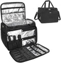 MONSTINA Professional Hairdressing Bag,Hairstylist Travel Bag,Cosmetics Beauty Hairdresser Bag with Shoulder Strap,Hair Makeup Salon Organizer Bag for Barber Insulation Material by MONSTINA
