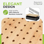 Prosumer's Choice Bamboo Charging Station for Multiple Devices - Wood Device Dock, Organizer Suitable Apple & Android Cell Phone, Tablet, iPad Cables Not Included, Metal & Bamboo Black - Image 3